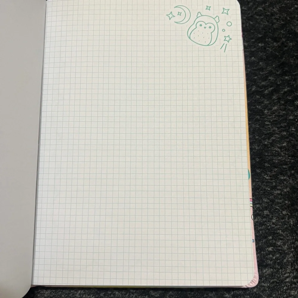 💜 Journal - Squishmallows Winston The Owl Puffy Activity Notebook